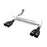 aFe Power Rebel Series 2-1/2 IN 409 Stainless Steel Axle-Back Exhaust System Jeep Wrangler (JK) 07-18 V6-3.6/3.8L