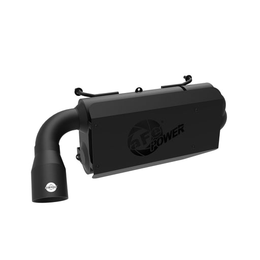 aFe Power Dirt Runner Slip-On Exhaust System 2-1/2 IN Heat Shield Polaris RZR XP 1000 15-20