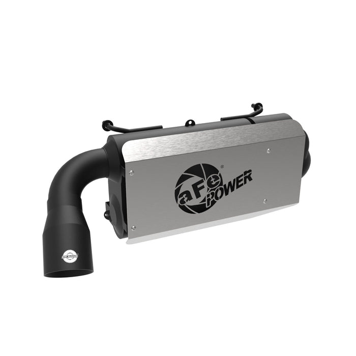 aFe Power Dirt Runner Slip-On Exhaust System 2-1/2 IN Heat Shield Polaris RZR XP 1000 15-20