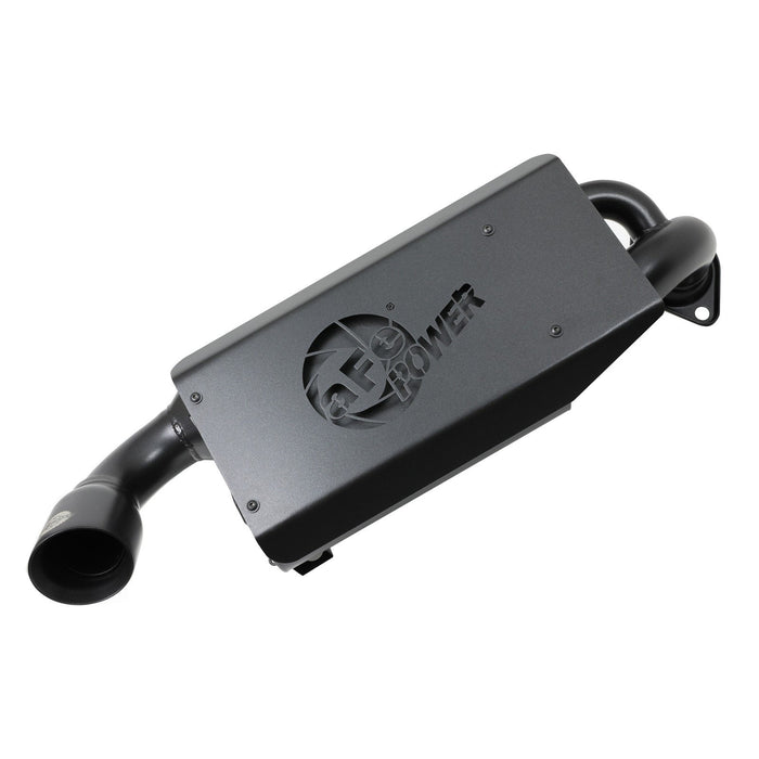 aFe Power Dirt Runner Slip-On Exhaust System 2-1/2 IN Heat Shield Polaris RZR XP 1000 15-20