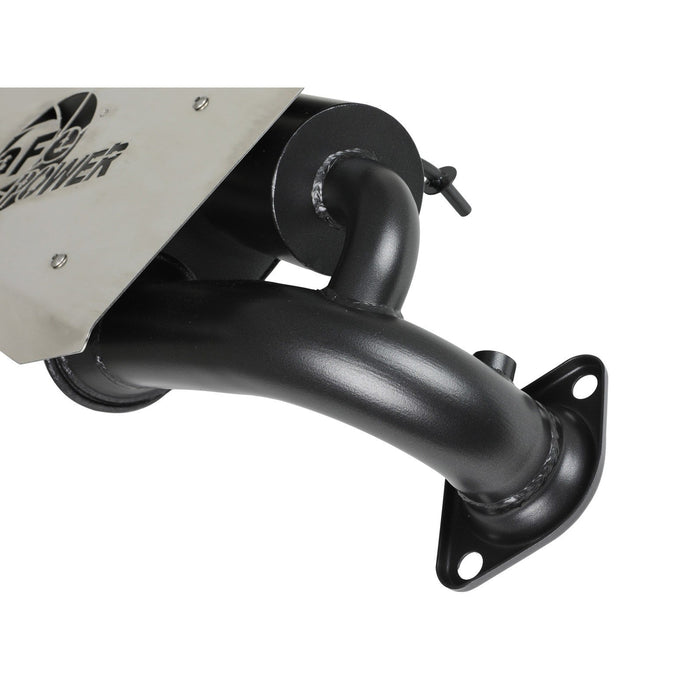 aFe Power Dirt Runner Slip-On Exhaust System 2-1/2 IN Heat Shield Polaris RZR XP 1000 15-20