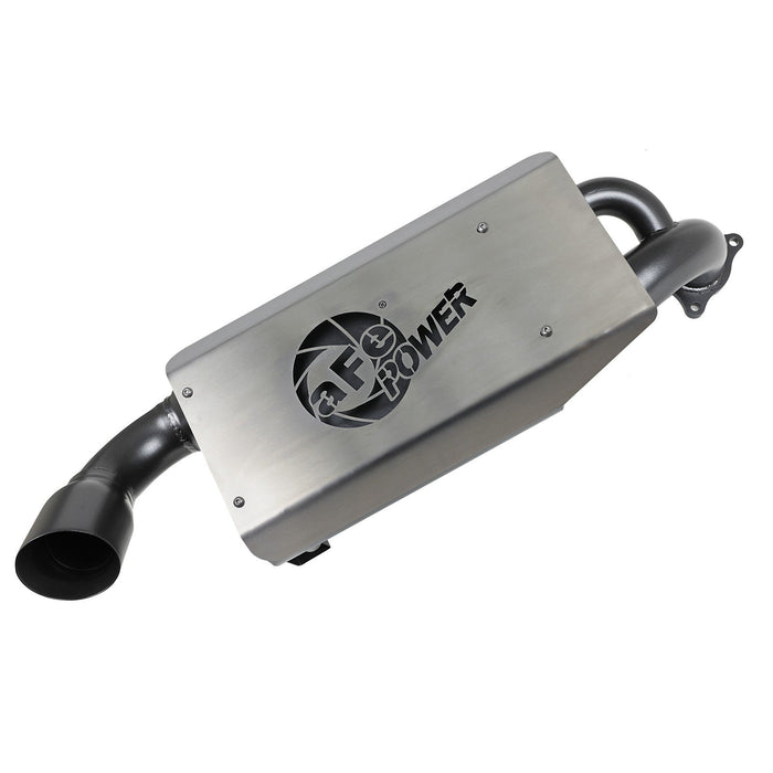 aFe Power Dirt Runner Slip-On Exhaust System 2-1/2 IN Polaris RZR XP Turbo 16-20