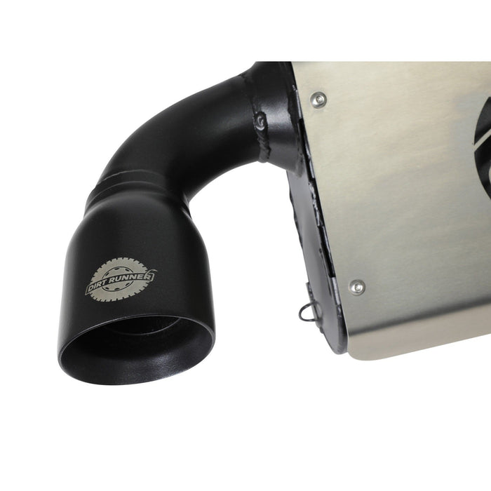 aFe Power Dirt Runner Slip-On Exhaust System 2-1/2 IN Polaris RZR XP Turbo 16-20