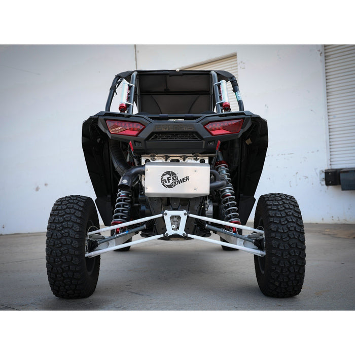 aFe Power Dirt Runner Slip-On Exhaust System 2-1/2 IN Polaris RZR XP Turbo 16-20