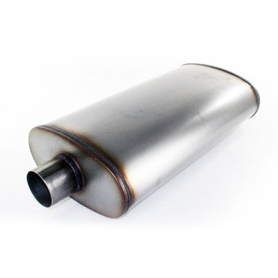aFe Power Mach Force-Xp 409 Stainless Steel Muffler (3 IN ID Center/Center x 5 IN Dia. x 11 IN L - Round Body)