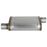 aFe Power Mach Force-Xp 409 Stainless Steel Muffler 2-1/2 IN ID Offset/Offset x 9 IN W x 4 IN H x 14 IN L - Oval Body