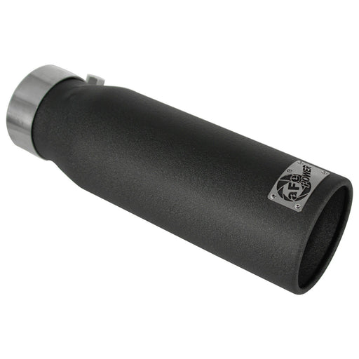 aFe Power Mach Force-Xp 409 Stainless Steel Clamp-on Exhaust 3 IN Inlet x 4 IN Outlet x 12 IN L