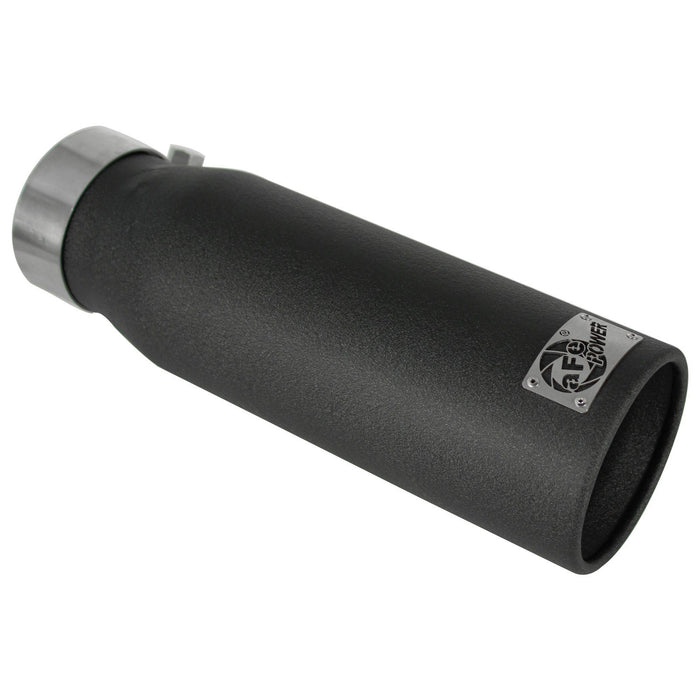 aFe Power Mach Force-Xp 409 Stainless Steel Clamp-on Exhaust 3 IN Inlet x 4 IN Outlet x 12 IN L