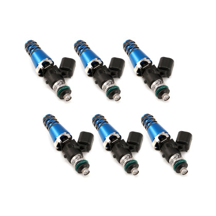 Injector Dynamics 1700cc Injectors - 60mm Length - 11mm Blue Top - 14mm Lower O-Ring (Set of 6) Nissan 300ZX TT (90-96) 11mm