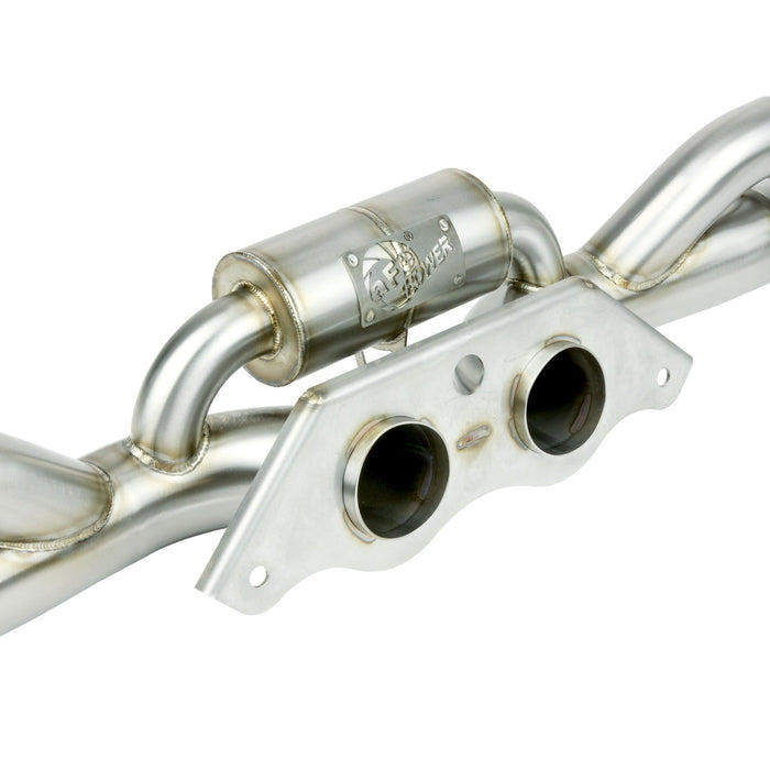 aFe Power Mach Force-Xp 304 Stainless Steel Secondary Muffler Delete Pipe Porsche 911 GT3 14-19 H6-3.8L/4.0L