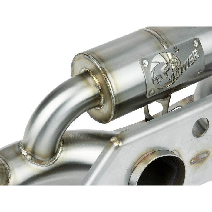 aFe Power Mach Force-Xp 304 Stainless Steel Secondary Muffler Delete Pipe Porsche 911 GT3 14-19 H6-3.8L/4.0L