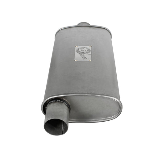 aFe Power Scorpion Aluminized Steel Muffler 2-1/2 IN ID Center/Offset x 9 IN W x 4 IN H x 18 IN L- Oval Body