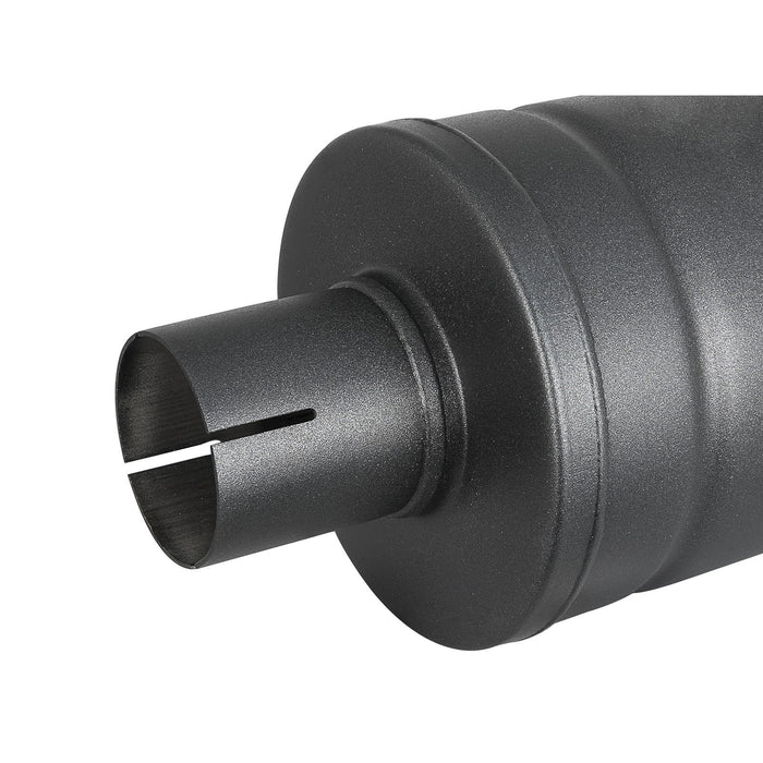 aFe Power Mach Force-Xp 409 Stainless Steel Muffler 2-1/2 IN ID Center/Center x 6 IN Dia. x 14 IN L - Round Body