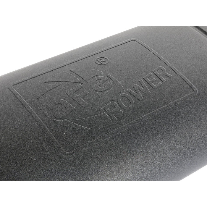 aFe Power Mach Force-Xp 409 Stainless Steel Muffler w/ High-Temp Metallic Black finish 3 IN ID Center/Offset x 11 IN W x 5 IN H x 22 IN L - Oval Body - Black