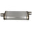 aFe Power Mach Force-Xp 409 Stainless Steel Muffler 2-1/2 IN ID Center/Offset x 9 IN W x 4 IN H x 18 IN L - Oval Body