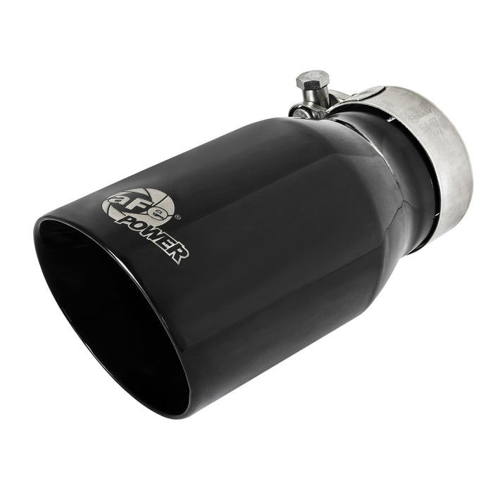 aFe Power Mach Force-Xp 409 Stainless Steel Clamp-on Exhaust Tip 2-1/2 IN Inlet x 3-1/2 IN Outlet X 7 IN L