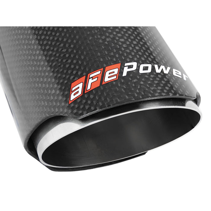 aFe Power Mach Force-Xp 409 Stainless Steel Clamp-on Exhaust Tip 2-1/2 IN Inlet x 3-1/2 IN Outlet X 7 IN L