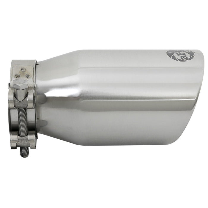 aFe Power Mach Force-Xp 409 Stainless Steel Clamp-on Exhaust Tip 2-1/2 IN Inlet x 3-1/2 IN Outlet X 7 IN L