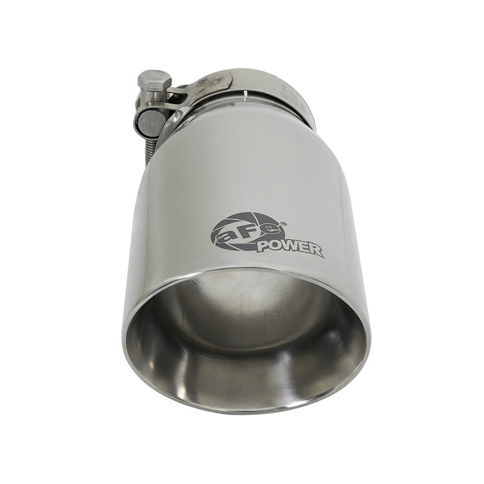 aFe Power Mach Force-Xp 409 Stainless Steel Clamp-on Exhaust Tip 2-1/2 IN Inlet x 3-1/2 IN Outlet X 7 IN L