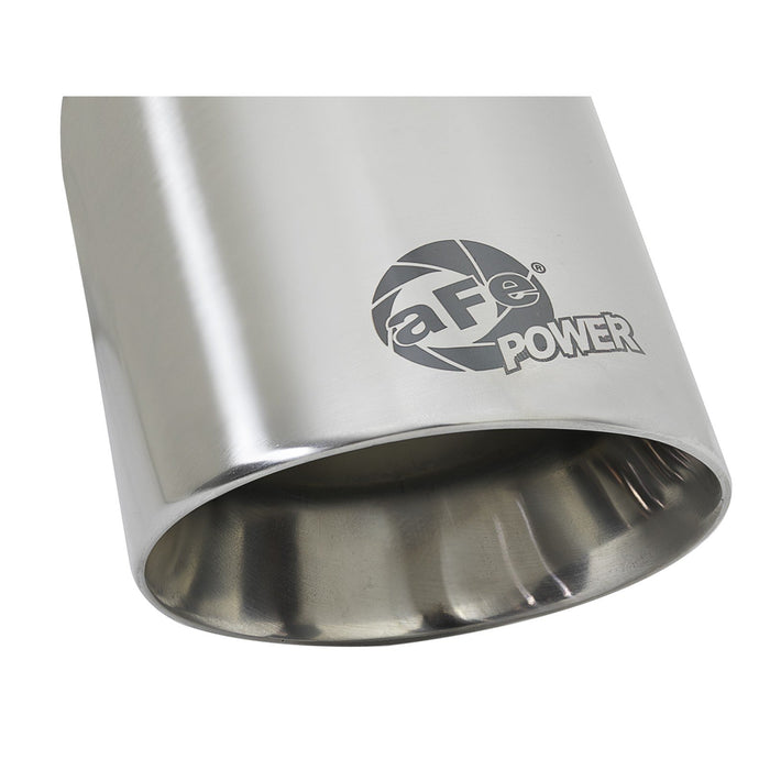 aFe Power Mach Force-Xp 409 Stainless Steel Clamp-on Exhaust Tip 2-1/2 IN Inlet x 3-1/2 IN Outlet X 7 IN L