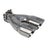 aFe Power Takeda 304 Stainless Steel Clamp-on Exhaust Tip 2-1/2 IN Inlet x 3 IN Dual Outlet x 9-1/2 IN L