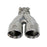 aFe Power Takeda 304 Stainless Steel Clamp-on Exhaust Tip 2-1/2 IN Inlet x 3 IN Dual Outlet x 9-1/2 IN L