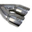 aFe Power Takeda 304 Stainless Steel Clamp-on Exhaust Tip 2-1/2 IN Inlet x 3 IN Dual Outlet x 9-1/2 IN L