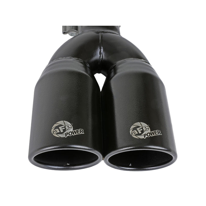 aFe Power Mach Force-Xp 409 Stainless Steel Clamp-on Exhaust Tip 2-1/2 IN Inlet x 3-1/2 IN Outlet X 12 IN L