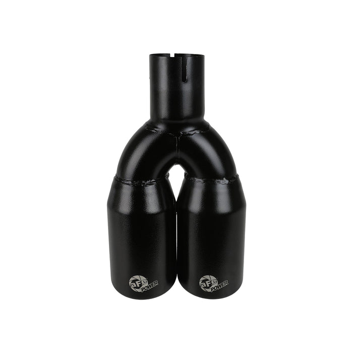 aFe Power Mach Force-Xp 409 Stainless Steel Clamp-on Exhaust Tip 2-1/2 IN Inlet x 3-1/2 IN Outlet X 12 IN L