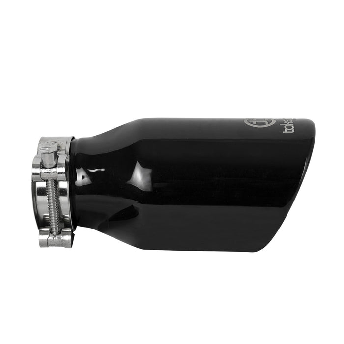 aFe Power Takeda 409 Stainless Steel Clamp-on Exhaust Tip 2-1/2 IN Inlet x 4 IN Outlet x 8 IN L