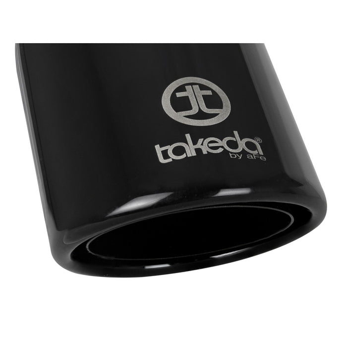 aFe Power Takeda 409 Stainless Steel Clamp-on Exhaust Tip 2-1/2 IN Inlet x 4 IN Outlet x 8 IN L