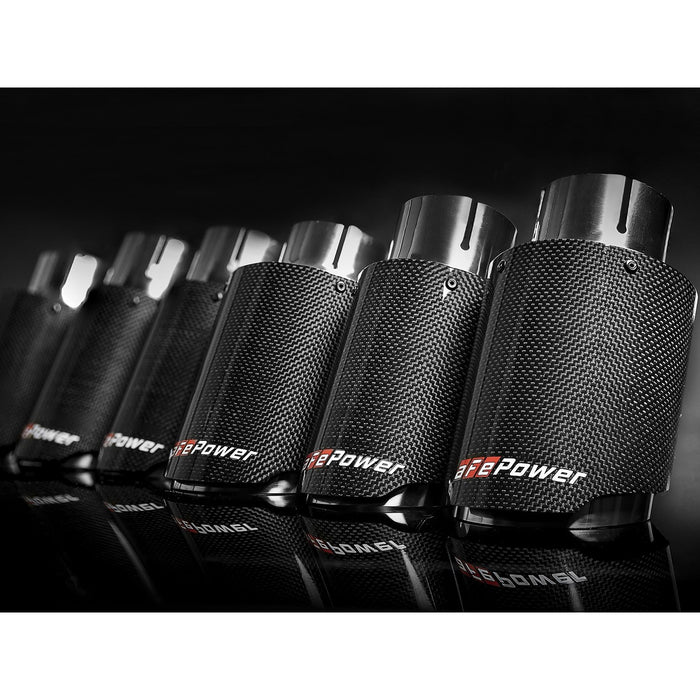 aFe Power Mach Force-Xp 304 Stainless Steel Clamp-on Exhaust Tip 2-1/2 IN Inlet x 4 IN Outlet x 7 IN L