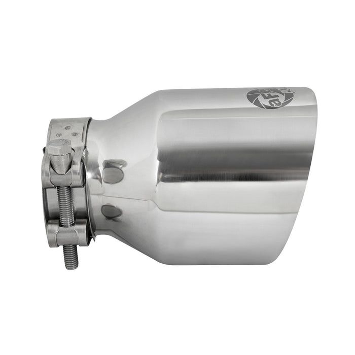 aFe Power Mach Force-Xp 409 Stainless Steel Clamp-on Exhaust Tip 2-1/2 IN Inlet x 4 IN Outlet x 6 IN L