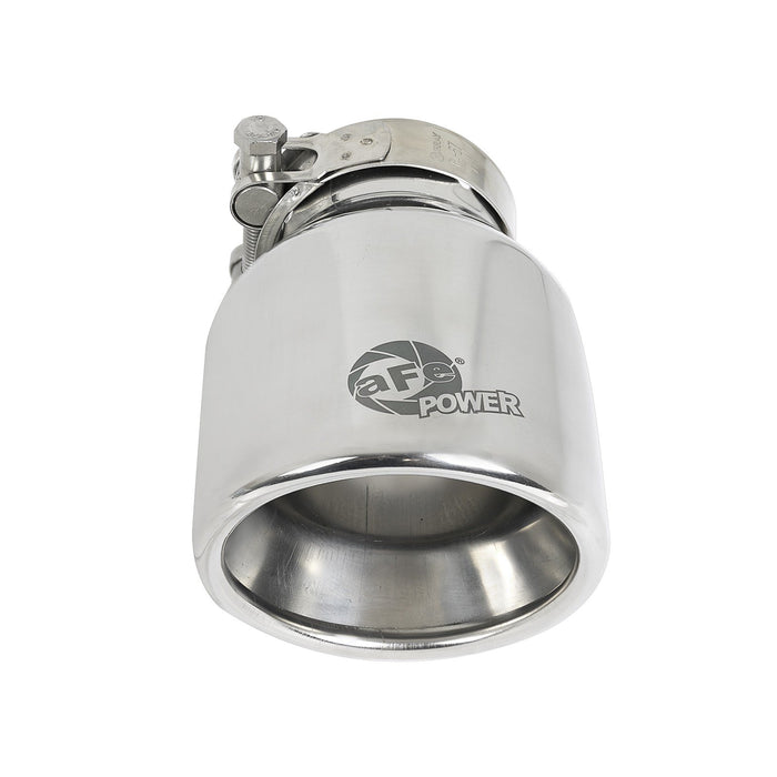 aFe Power Mach Force-Xp 409 Stainless Steel Clamp-on Exhaust Tip 2-1/2 IN Inlet x 4 IN Outlet x 6 IN L