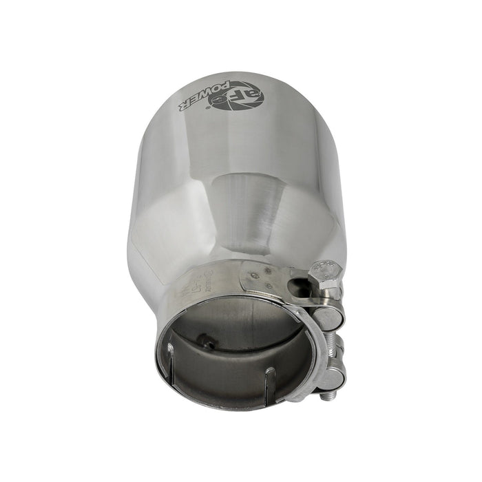 aFe Power Mach Force-Xp 409 Stainless Steel Clamp-on Exhaust Tip 2-1/2 IN Inlet x 4 IN Outlet x 6 IN L