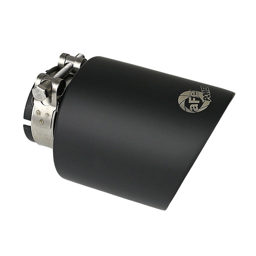 aFe Power Mach Force-Xp 304 Stainless Steel Clamp-on Exhaust Tip Black Velvet 2-1/2 IN Inlet x 4-1/2 IN Outlet x 7 IN L