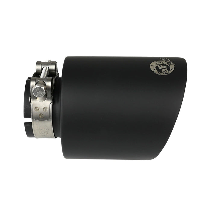 aFe Power Mach Force-Xp 304 Stainless Steel Clamp-on Exhaust Tip Black Velvet 2-1/2 IN Inlet x 4-1/2 IN Outlet x 7 IN L