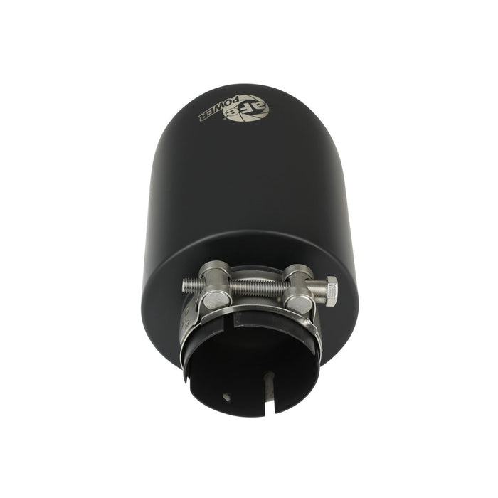 aFe Power Mach Force-Xp 304 Stainless Steel Clamp-on Exhaust Tip Black Velvet 2-1/2 IN Inlet x 4-1/2 IN Outlet x 7 IN L