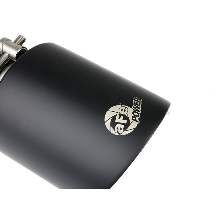 aFe Power Mach Force-Xp 304 Stainless Steel Clamp-on Exhaust Tip Black Velvet 2-1/2 IN Inlet x 4-1/2 IN Outlet x 7 IN L