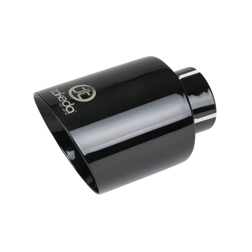 aFe Power Takeda 409 Stainless Steel Clamp-on Exhaust Tip Black 2-1/2 IN Inlet x 4-1/2 IN Outlet x 7 IN L