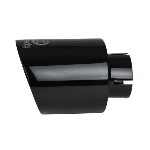 aFe Power Takeda 409 Stainless Steel Clamp-on Exhaust Tip Black 2-1/2 IN Inlet x 4-1/2 IN Outlet x 7 IN L