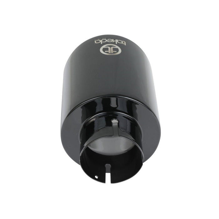 aFe Power Takeda 409 Stainless Steel Clamp-on Exhaust Tip Black 2-1/2 IN Inlet x 4-1/2 IN Outlet x 7 IN L