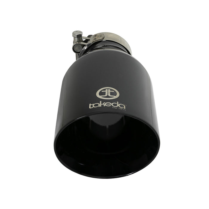 aFe Power Takeda 409 Stainless Steel Clamp-on Exhaust Tip 2-1/2 IN Inlet x 4-1/2 IN Outlet x 9 IN L