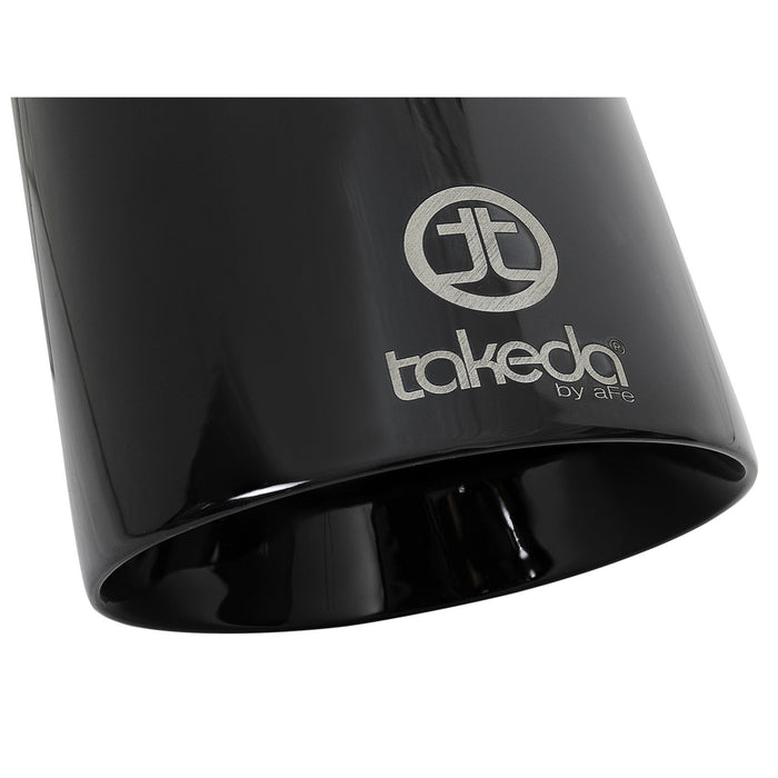 aFe Power Takeda 409 Stainless Steel Clamp-on Exhaust Tip 2-1/2 IN Inlet x 4-1/2 IN Outlet x 9 IN L