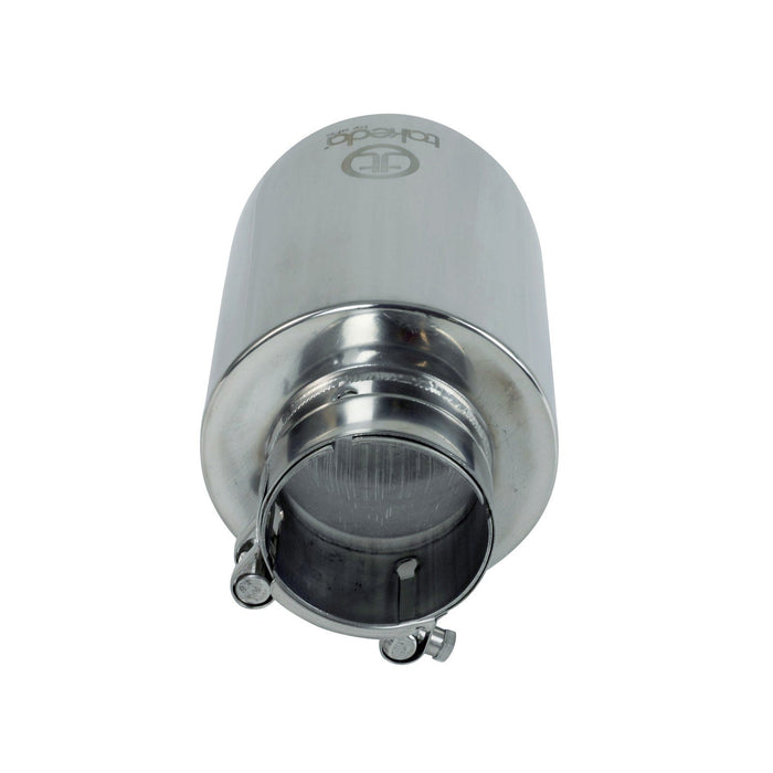 aFe Power Takeda 409 Stainless Steel Clamp-on Exhaust Tip Black 2-1/2 IN Inlet x 4-1/2 IN Outlet x 7 IN L