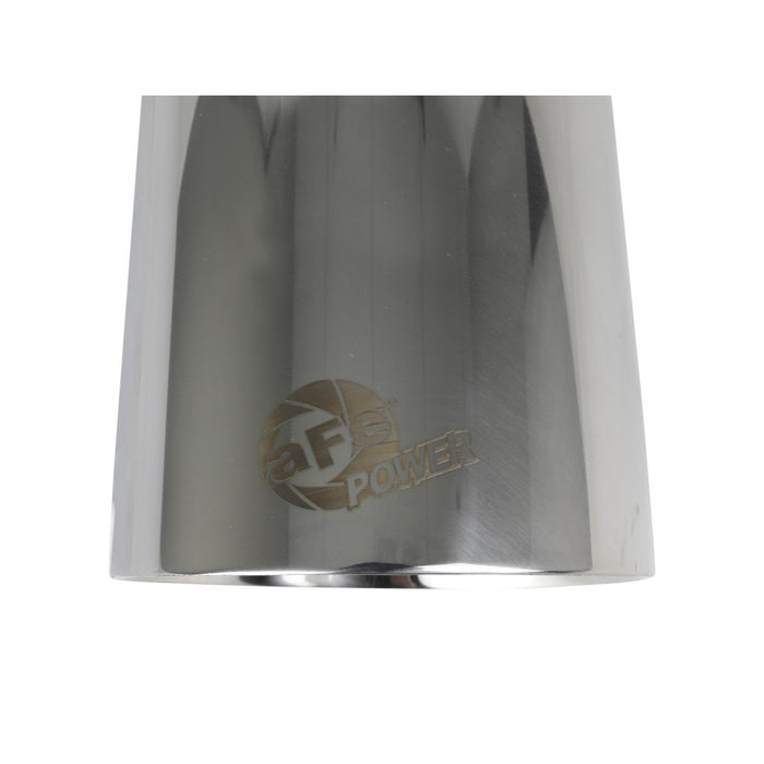 aFe Power Takeda 409 Stainless Steel Clamp-on Exhaust Tip Black 2-1/2 IN Inlet x 4-1/2 IN Outlet x 7 IN L