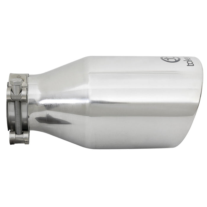 aFe Power Takeda 409 Stainless Steel Clamp-on Exhaust Tip 2-1/2 IN Inlet x 4-1/2 IN Outlet x 9 IN L