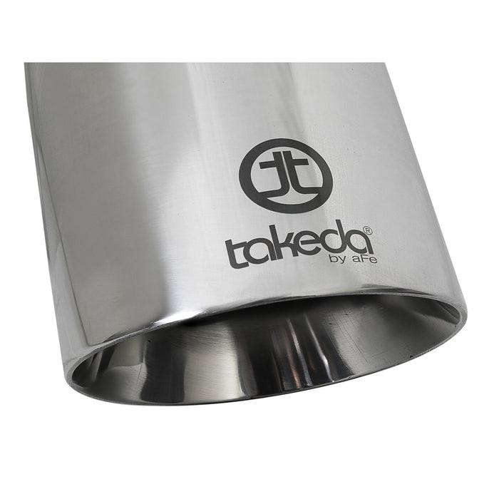 aFe Power Takeda 409 Stainless Steel Clamp-on Exhaust Tip 2-1/2 IN Inlet x 4-1/2 IN Outlet x 9 IN L
