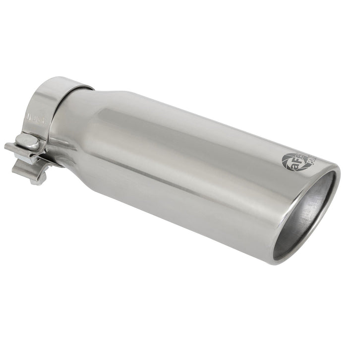 aFe Power Mach Force-Xp 409 Stainless Steel Clamp-on Exhaust Tip Rear Exit 3 IN Inlet x 4 IN Outlet x 12 IN L