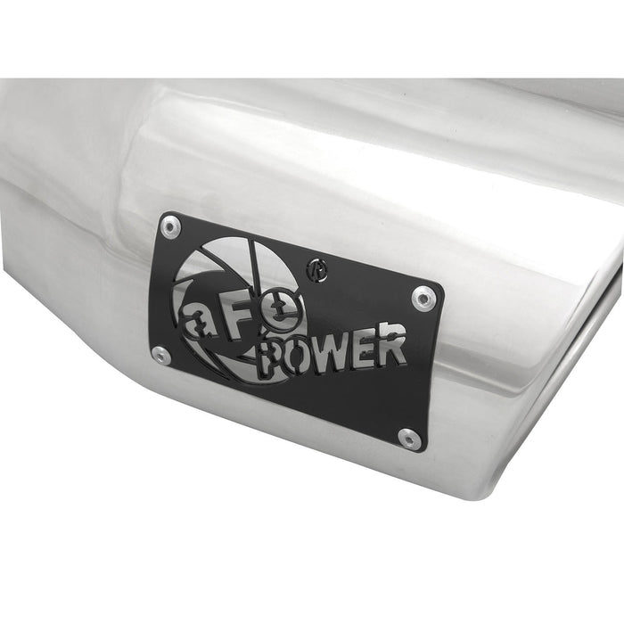 aFe Power Mach Force-Xp 409 Stainless Steel Clamp-on Exhaust Tip Black 3 IN Inlet x 4-1/2 IN Outlet x 9 IN L